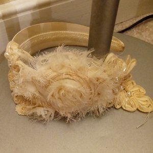 headband with flower applique